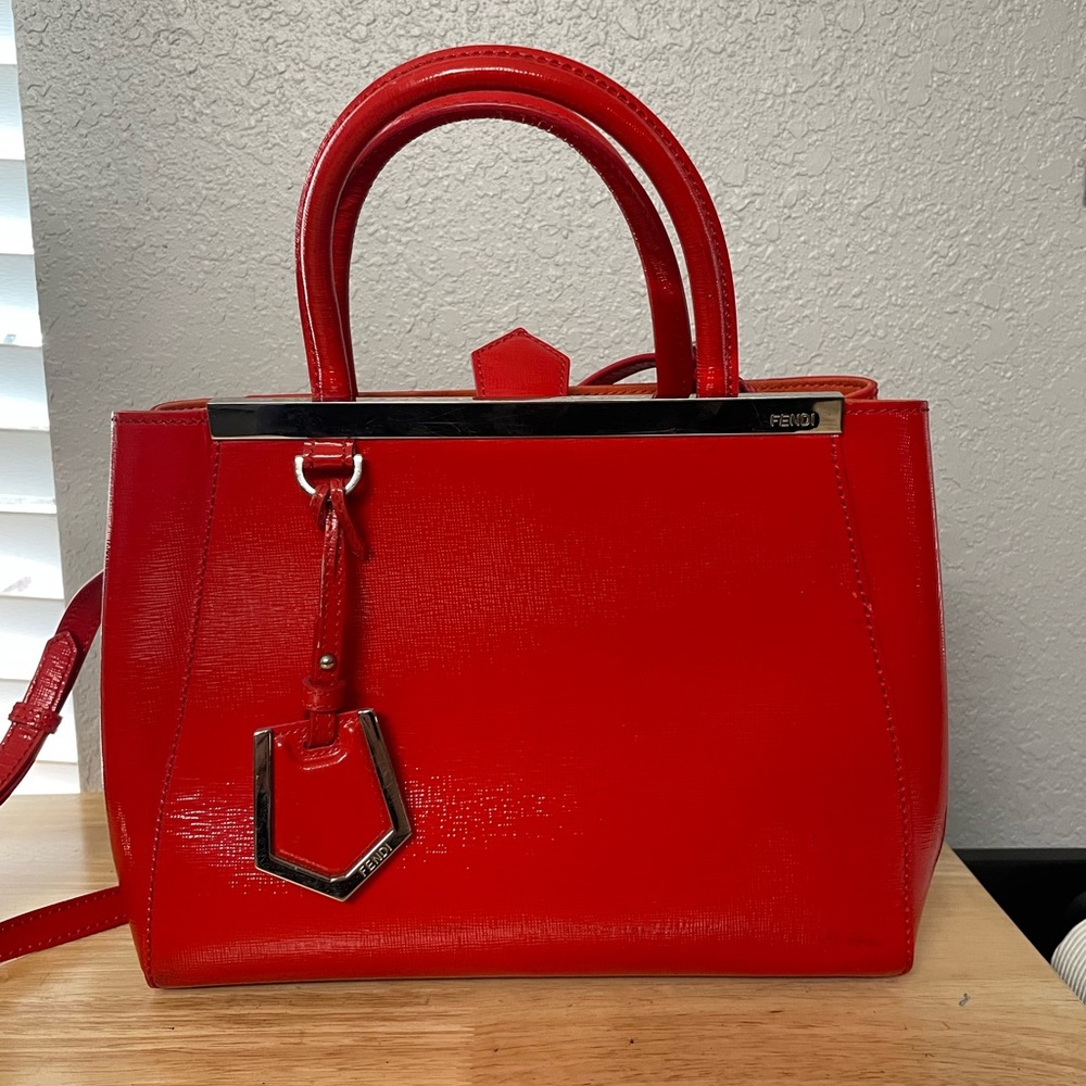 Fendi Red Leather Handbag